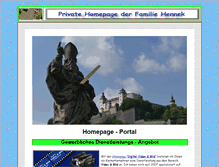 Tablet Screenshot of hennek-homepage.de